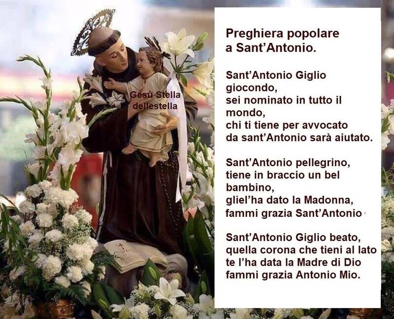 Preghiera popolare a Sant'Antonio